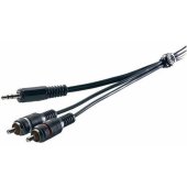 Kabelis 3,5 mm - 2xRCA 5 m (19720)