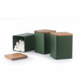 BW12898G Toronto 3-Piece Canister Set, Green