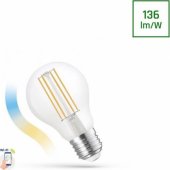 LED GLS 5W COG CCT+DIMM skaidri WIFI išmanioji