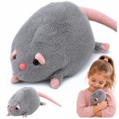 Pliušinė žiurkė su ilga uodega, pilka, 40 cm