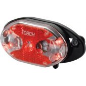 TORCH TAIL BRIGHT 5X CARRIER FIT galinis žibintas, juodas (TOR-54020)