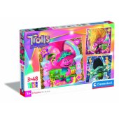 DĖLIONĖ 3X48PCS KVADRATINIS TROLLS 25292