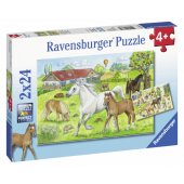 _6821026 Ravensburger Puzzle 2x24 pc Horses