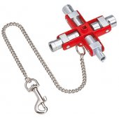 KNIPEX universalus raktas 00 11 06, galvutinis raktas (sidabrinis/ raudonas, įprastiems c