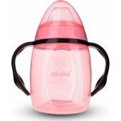 _8390535 Akuku AKUKU Neišsiliejantis puodelis su minkštu snapeliu 9m+ 280ml