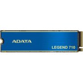 ADATA LEGEND 710 1 TB, SSD (mėlyna/ auksinė, PCIe 3.0 x4, NVMe 1.4, M.2 2280)