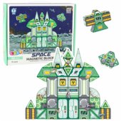 Magnetiniai blokai Space kosminė stotis 4D, 66 vnt.