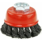 Dedra Steel butt wire brush 100mm M14 twisted wire (F3