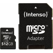 3423493 512GB micro SDXC Сlass 10 + adapteris