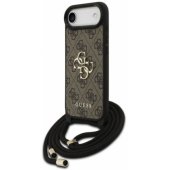 4G Big Logo Cord Stap Crossbody Case iPhone Air Brown