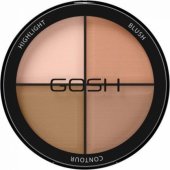 Gosh GOSH_Highlight Blush Contour 4in1 Contouring Palette 001 Lig
