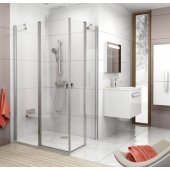CRV2 900 mm h=1950 Bright aluminium/ Clear glass
