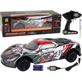 Sportinis automobilis R/ C 1:8 pilkas baltas