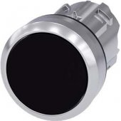Siemens Pushbutton actuator 22mm black with self-return metal IP69k Si