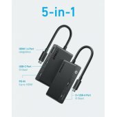 _6830544 Hub Anker 332 USB-C Single Display 5 w 1 4K HDMI czarny