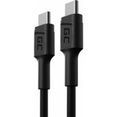 USB-C–USB-C kabelis 60W Ultra Charge, QC 3.0 0.3m juodas