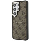 PU Leather 4G Gold Frame Magnetic Case Galaxy S26 Ultra Brown