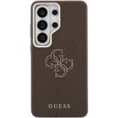 PU 4G Resin Metal Logo Case Galaxy S26 Ultra Brown