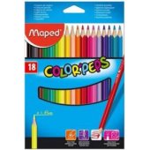 Maped Colorpeps trikampiai spalvoti pieštukai, 18 spalvų