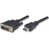 Monitoriaus kabelis HDMI/ DVI-D 24+1 M/ M 1,8m juodas