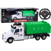 Remote Controlled RC Garbage Truck Green Lights Sounds