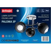 AJE-PALOMA 3P E27 3x40W juoda
