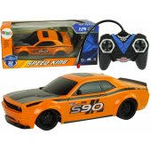Nuotoliniu būdu valdomas sportinis automobilis 1:24 Racing Orange 27 Mhz Pilot