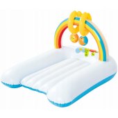Inflatable baby changing mat with toys