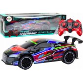 RC sportinis automobilis 1:10 25 km/ h, su žibintais, juodas