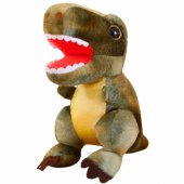 Žalias minkštas dinozauro žaislas su tekstūruota oda, 32 cm