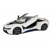 BMW i8 Rastar nuotoliniu būdu valdomas automobilis 1:14, baltas, automatinės durelės