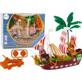 Roman Ship Romans Lights Sounds Catapult Palm Trees