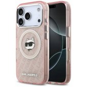 IML Choupette galvos logotipo MagSafe dėklas, skirtas iPhone 17 Pro Max, rožinis
