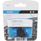 Garso adapteris 3.5mm - 2x3.5mm (46514)