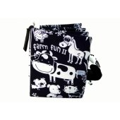 Soft Book Animals on the Farm Black