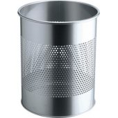 Durable trashcan 15L silver (331023)