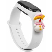 Xiaomi Mi Band 5/ 6 baltas Kalėdų senis besmegenis 2