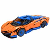 Construction Bricks Sports Car RC Blue and Orange 1883 pcs.