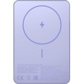 Super Slim magnetinis išorinis akumuliatorius 5000mAh, violetinis
