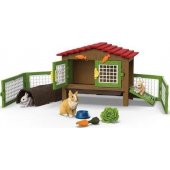 Schleich Farm World Rabbit Hutch
