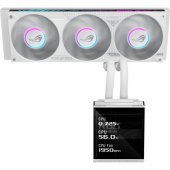 ROG STRIX SLC IV 360 ARGB LCD vandens aušinimas, baltas