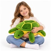 Large Plush Turtle Stuffed Animal Cuddly Toy, Soft, Yellow-Green, 65cm
