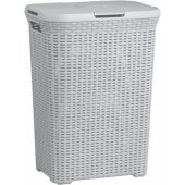 Curver NATURAL STYLE skalbinių krepšys 60L, šviesiai pilkas