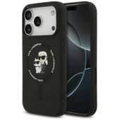 "Liquid Silicone Karl and Choupette MagSafe iPhone 17 Pro" Black