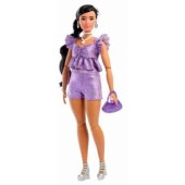 Barbie Barbie Deluxe Style lėlė violetinės metalizuotos aprangos