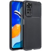 "Carbon Premium Case Xiaomi Redmi 12C" Black