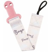 Soother clip with ribbon BONJOUR PARIS 51/ 026 Pink