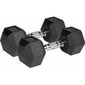 Guma dengti ketaus hanteliai HEX 2 × 10 kg REBEL ACTIVE
