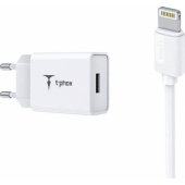 Mini-EU 1x USB-A 2.4 A Lightning White