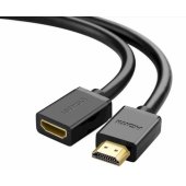 HDMI (female) - HDMI (male) cable adapter 4K 0,5m Black